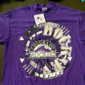 OG Colorado Rockies Tee Shirt from 1994 NEVER WORN NEVER WASHED WITH THE TAGS.